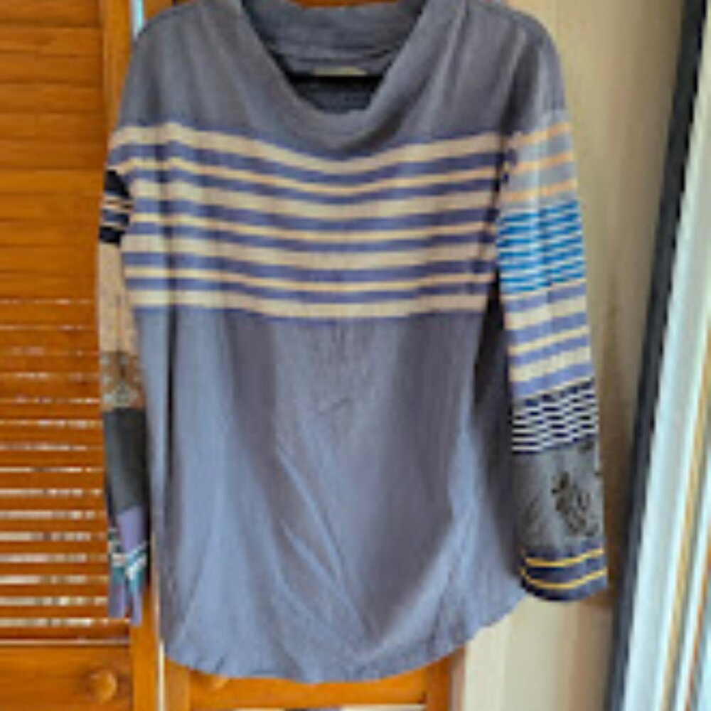 FREE PEOPLE Long Sleeve Cotton Shirt
